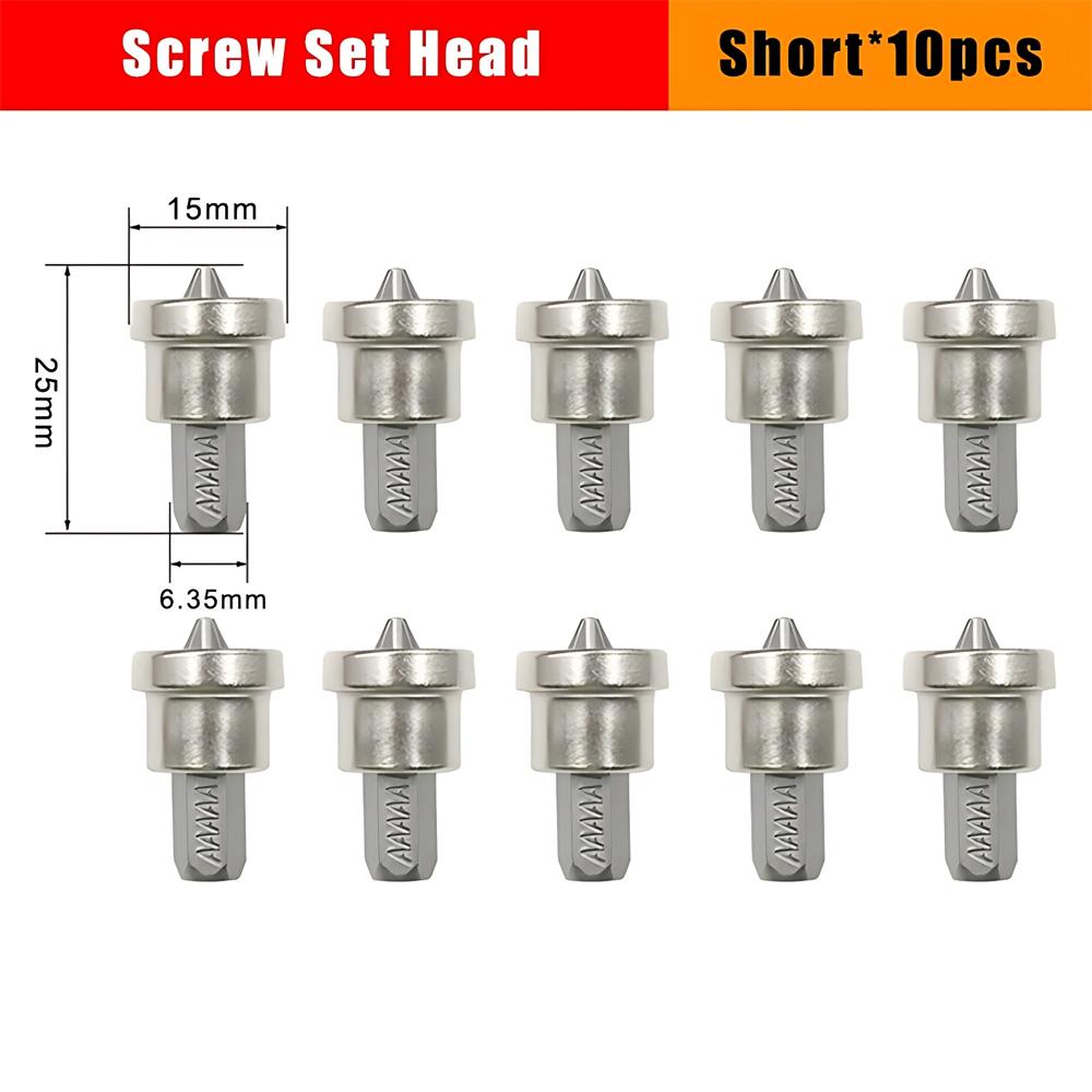PH2 Gipskartonschrauberbits Kurzer Tiefenanschlag Gipskarton 6,35mm 1-2-5 Stück Schaft Anschlag Schrauben Holzbearbeitung Gipskarton Locator
