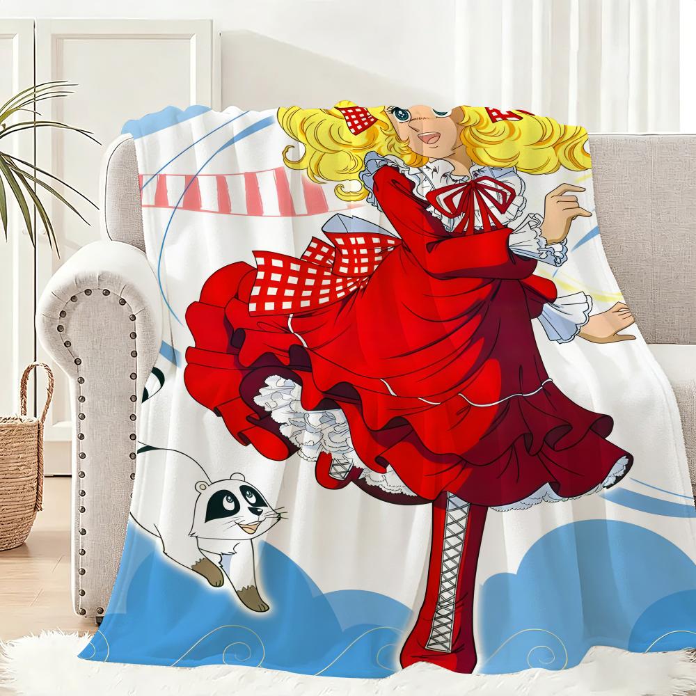 C-Candy Candys Throw Lightweight 240G Flannel Blanket Soft Skin-Friendly For Summer Cooling