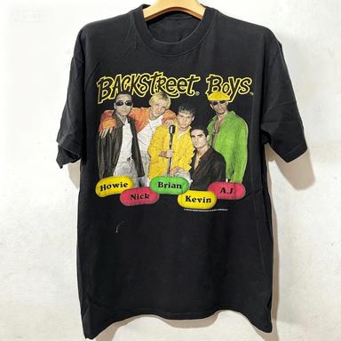 Backstreet Boys 1998 Vintage Band Tee2026 Names Label Graphic Print Casual Streetwear Short Pure Cottontshirt