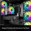 ARCTIC Freezer 36 A-RGB - Single Tower CPU Cooler with Push-Pull, Two Pressure-Optimized 120mm P-Fans, ARGB Lighting, Fluid Dynamic Bearing,