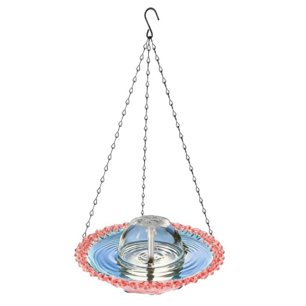 

USB-Powered Outdoor Garden Fountain Bird Bath: Enchanting Design & Easy Setup Fountains Hanging Bird Feeder Solar Bird Bath рожевий