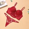French Herringbone Vest Bra Set Bra for Large Breasts Breast Reduction Bra Sexy and Comfortable Panties