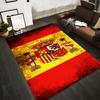Luxuriöser Teppich mit spanischem Wappen-Design in Rot & Gelb Geeignet zur Verwendung als Anti-Rutsch für Wohnzimmer Schlafzimmer Sofas