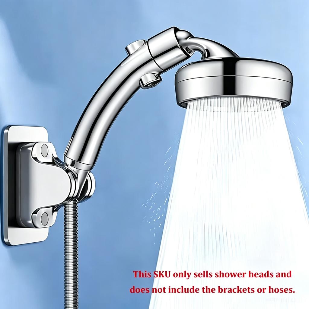 High-Pressure Matte Hand-Held Shower Head with One-Button Water Stop G1/2 Connection Multiple Spray Modes for Luxury Bathroom