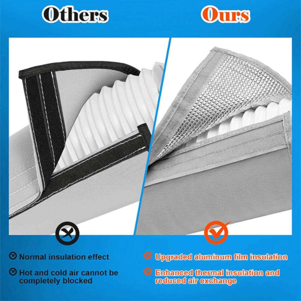 Insulated AC Insulated Hose Cover Reusable AC Duct Insulation Wrap Heat Retention