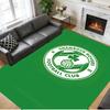 Anti‑Slip Crystal Velvet Floor Rug, Shamrock Rovers Design Carpet for Indoor Living Bedroom Home Decoration