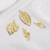 1pc Brass Leaf Charm Pendant for Earring Necklace DIY Jewelry Making