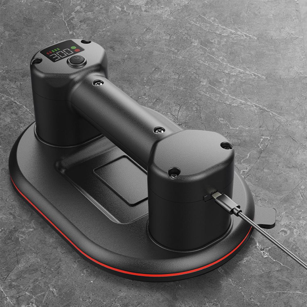 

Мощная электрическая вакуумная присоска 300 кг грузоподъемность сверхмощный подъемник для гранитной плитки стекла интеллектуальный дисплей промышленный класс Up to 300kg чёрный