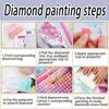3Pcs Special Shape Flowers Castle Diamond Painting Bookmark 5D DIY Diamond Painting Bookmark DIY Bookmarks Diamond Painting Kits