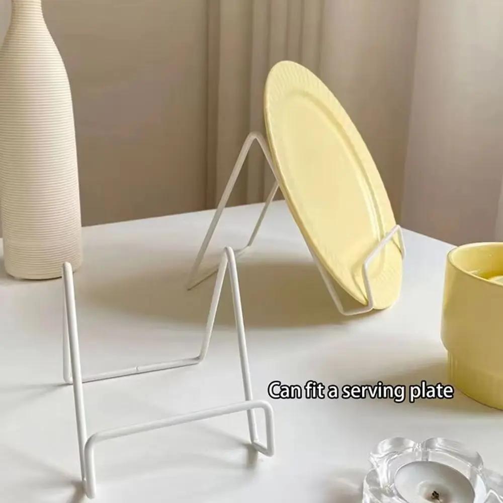 New Iron Art Magazine Display Stand Decorative Multipurpose Book Stand Stable Pedestal Storage Holder Plate Bowl Picture Frame