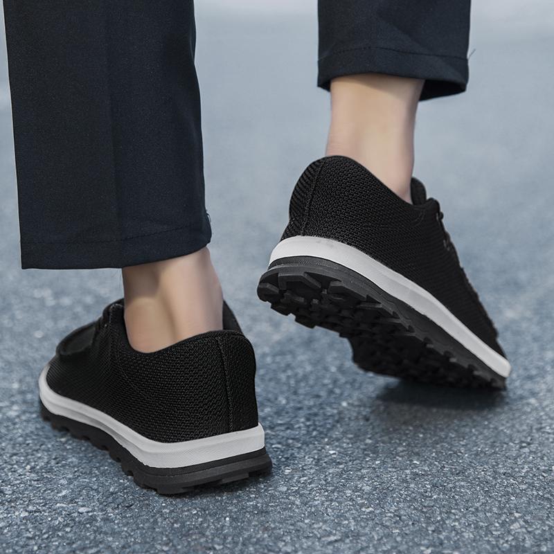 Atmungsaktive Herren Freizeitschuhe Leichte Herren Vulkanisierte Schuhe Outdoor Plateau Herren Slipper Weiche Mesh Ballerinas Rutschfeste Sneaker