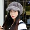 Women S Faux Fur Beret Winter Warm Thick Fashionable Hat