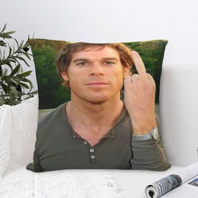 New Style Bed Dexter Morgan Flipping OffDecor Pillowcases Merch Pillow Covers Zippered Multiple Sizes