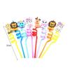 Straws 10pcs Plastic Cartoon Animals for Family Gatherings Pool Parties