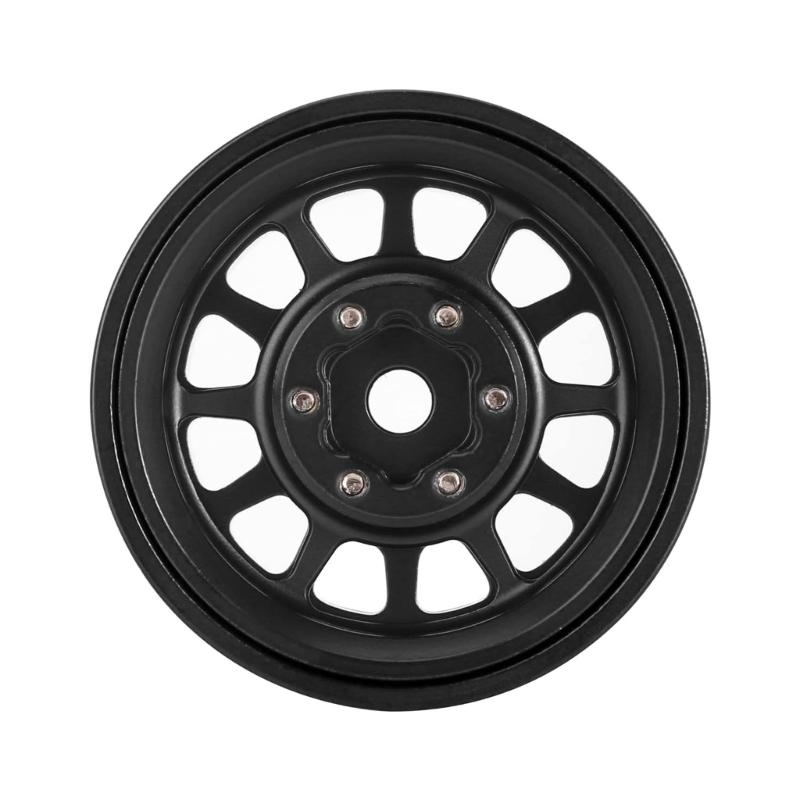 12-Spoke Wheels Brass Beadlock Rims Deadbolt- RC Crawler RC Car Upgrade Parts for 1/18 TRX4M 1/24 SCX24 Beadlock Wheel