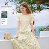 Xiangying Women's Off-Shoulder Bow Knit Top