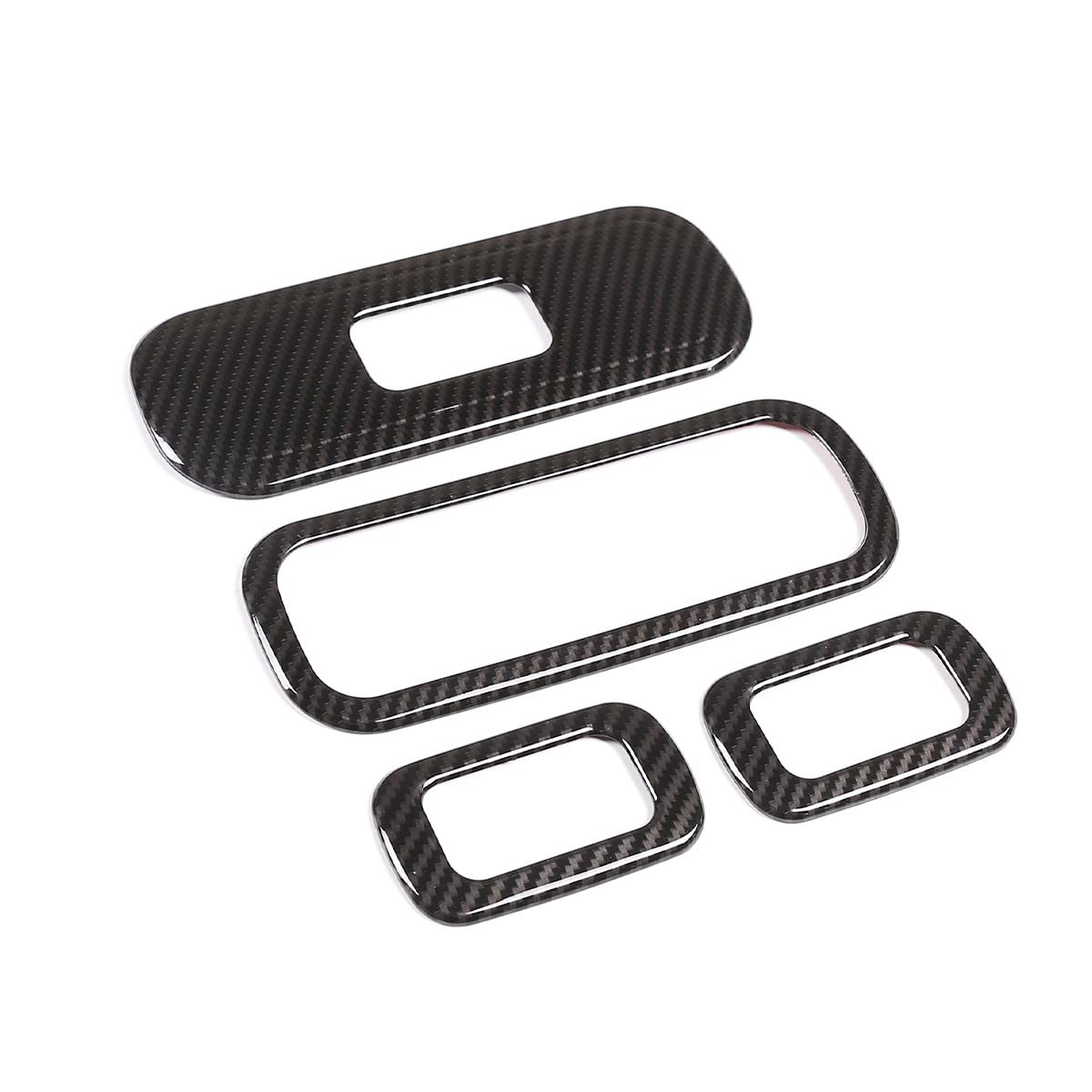 

DIYUCAR ABS Carbon Fiber Window Lift Panel Decorative Frame Covers for W464 W463 2019 Glass and Switch Frame Accessories 4-Piece Mercedes-Benz G-Class