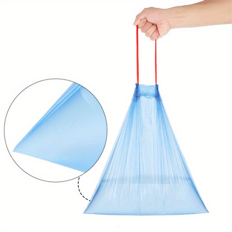 Extra Thick Drawstring Trash Bags - Colorful, Self-Sealing Disposable Garbage Liners for Kitchen, Bedroom, Bathroom & Living Room Cleaning