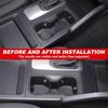 Black TPE Center Console Cup Holder Protector For Nissan Frontier +