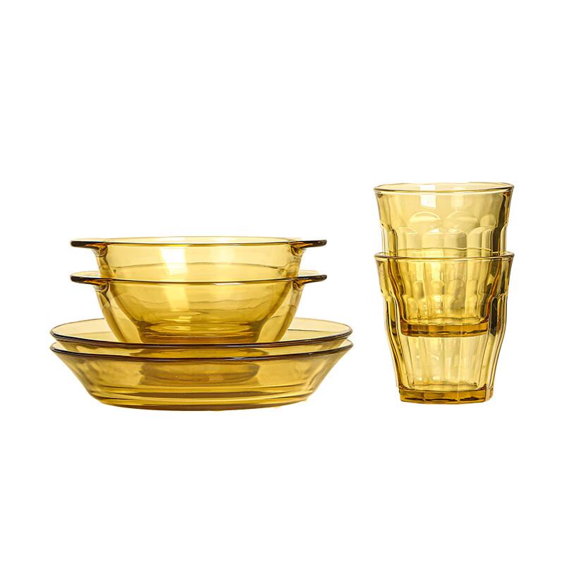 PYREX Shiny Crystal Series 6-Piece Glass Tableware Set