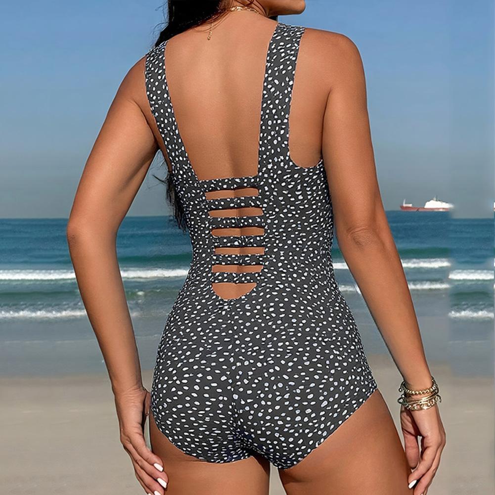 1pc Ladies New Camisole Swimsuit Women's Beach Bikini Conservative Swimsuit Female Push Up Sexy Swimsuit Vacation Beach Wear