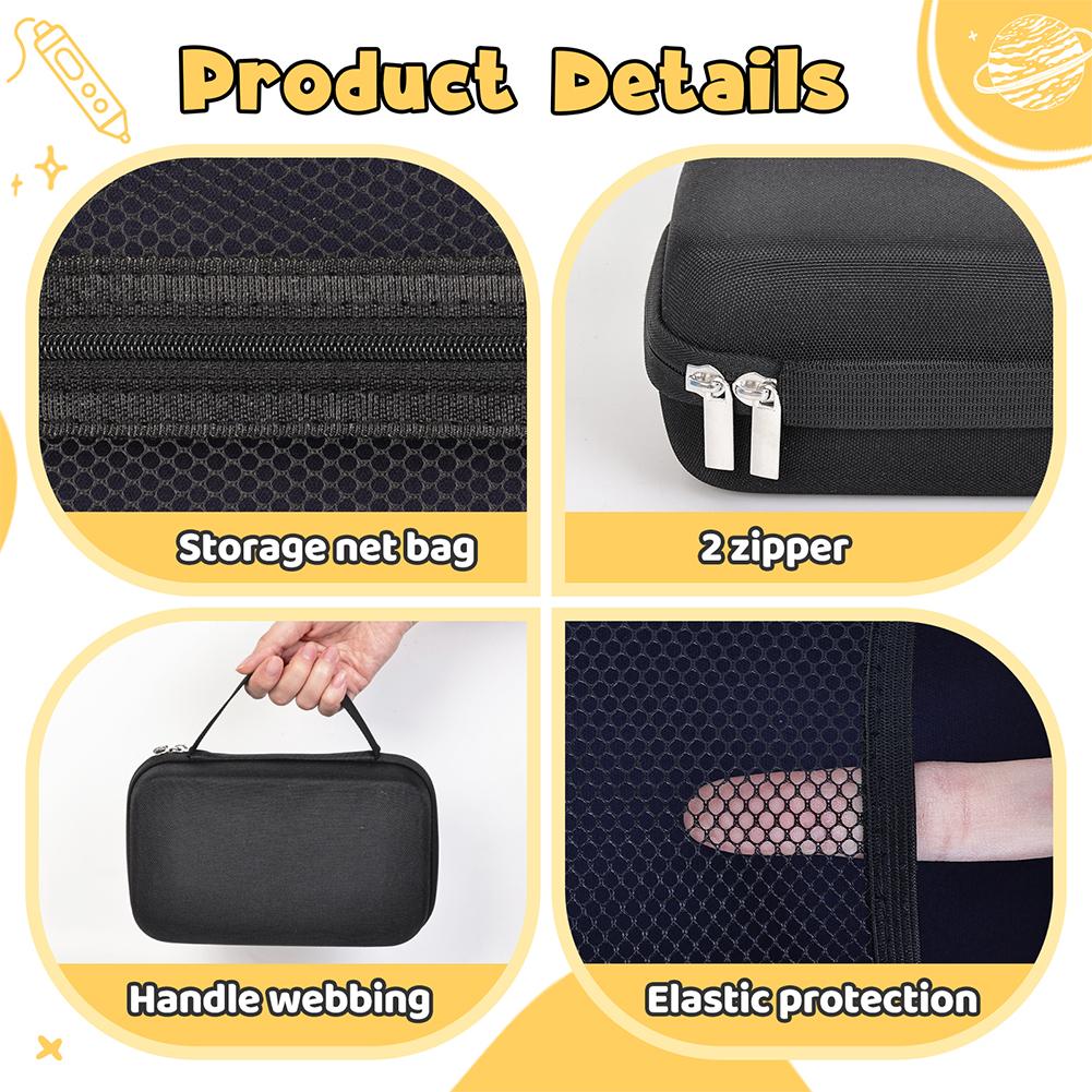 Portable Storage Bag for SCRIB3D P1 3D Printing Pen/MYNT3D Super 3D Pen Shockproof Protective Case for PLA Filament and Charger