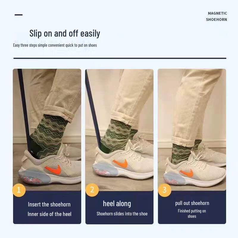 Magnetic Long-Handle Shoehorn