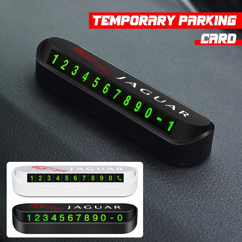 1 szt. Nowa tymczasowa karta parkingowa do samochodu Odznaka Stylizacja samochodu Dla Jaguar XF XE XJ F-Pace X-Type S-Type F-Type E-Pace I-PACE XK