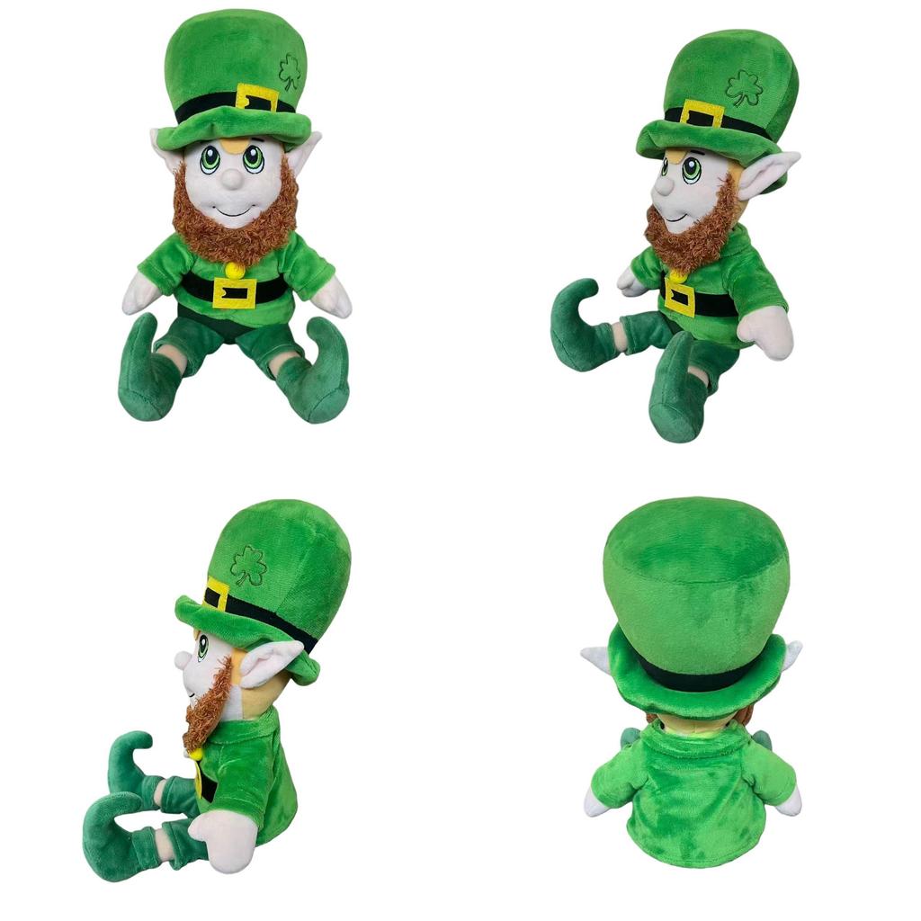 St Patricks Day Plush Toy With Pp Cotton Filling For Holiday Decor And Gift
