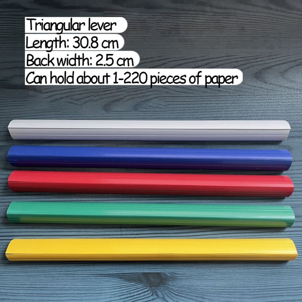 10 Pcs Binder Clips Pull Lever Rod Clips Transparent Thickened Sucker Rod Clamp  Book Cover