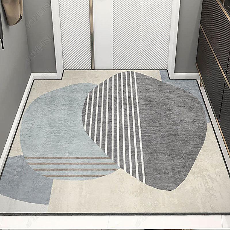 Minimally Modern Household Entrance Mat Living Room Entrance Mat Non Slip Foot Mat Absorbent Carpet