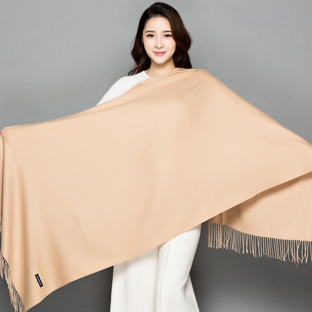 Thicken Winter Warm Shawl Wraps Long Fringed Shawl  Wedding Party Evening Dresses