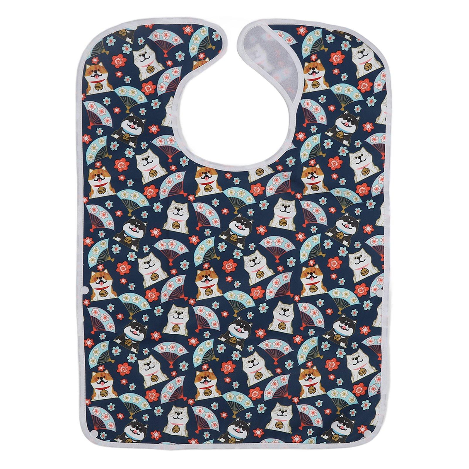 

Нагрудник для еды для взрослых, водонепроницаемый многоразовый 3-слойный моющийся защитный чехол для одежды для пожилых людей Dog