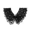 [Fake Collar with Lace] Korean Style Lace Women's Openwork Bamboo Cotton Silk Scarf for Summer Sun Protection; Vers