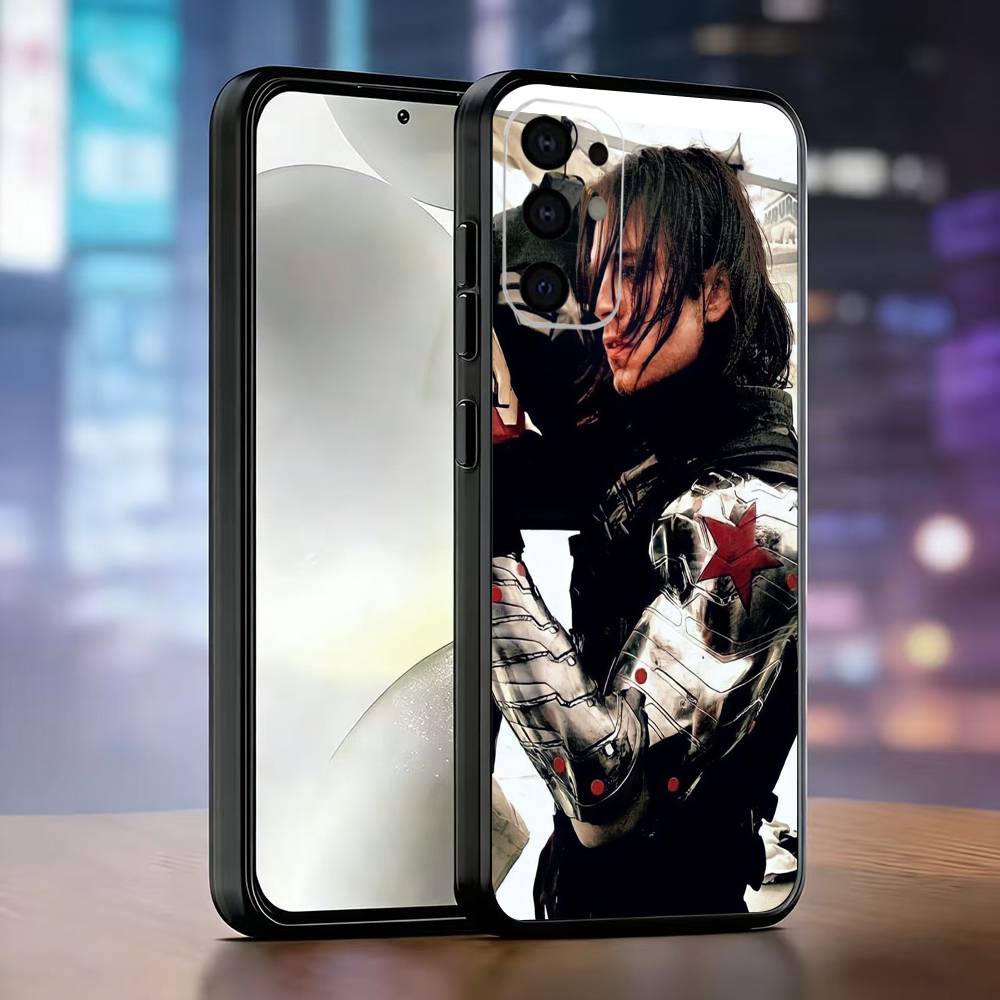 B-Bucky Barne-Winter S-Soldier Phone Case For Samsung S25,S24,S21,S22,S23,S30,Ultra,S20,Plus,Fe,Soft Silicone Black Cover
