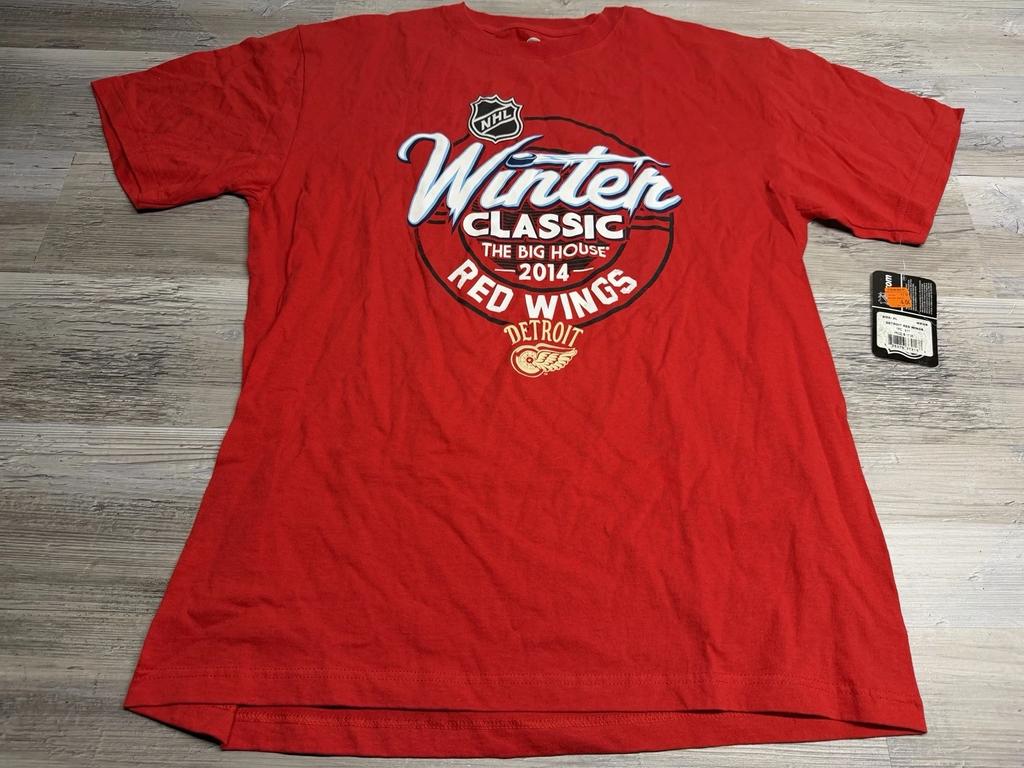 Detroit Red Wings T-Shirt Herren XL Winter Classic Big House 2014 NHL Hockey
