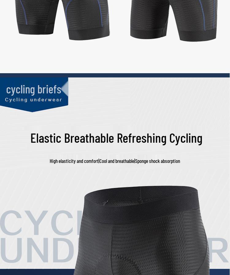 Quick-Dry Breathable Cycling Shorts with Double Arrow Cushion and Sponge Pad