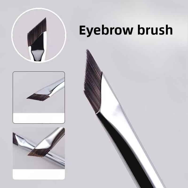 

2 шт. Улучшенная кисть для подводки глаз Ультратонкая Тонкая Угловая Плоская Кисть для бровей Лайнер Бровь Место Макияж Точная Детальная Кисть