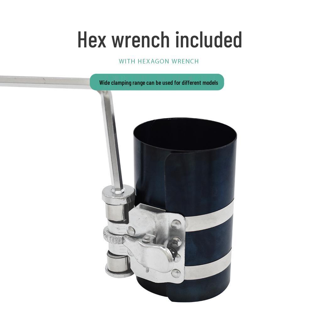 Available: 3", 4", 6" Piston Ring Compressor & Clip for Ring Removal/Installation
