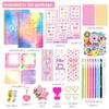 Art Crafts Journaling Art Crafts Kit DIY Binder Notebook Creative Student Diary Set  Birthday Gifts