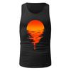 Mens Summer Surf Beach Tank Top Large Size Casual Breathable Sleeveless Top Loose  Print Tank Top Man Shirt