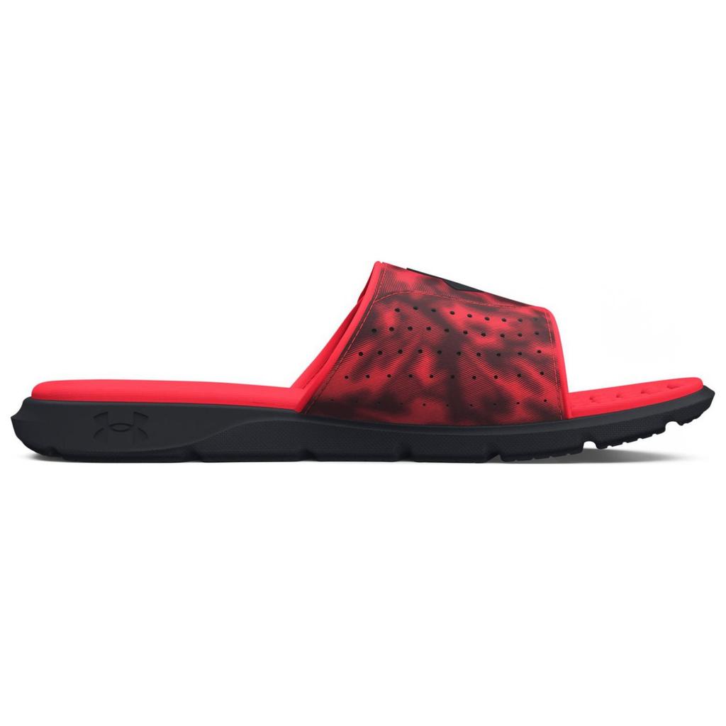 Under Armour Ignite Pro Graphic Strap Slide Black Red Men Sneakers 3026024-601
