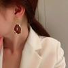 New Fashion Vintage Gold Square Zircon Earrings Women Elegant Luxury Versatile Jewelry Accessories High-end Fashionable Elegant