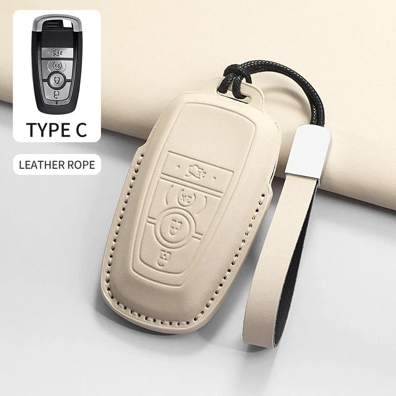 Car Key Case Cover for Ford Ranger Wildtrak Focus C-Max Galaxy Mondeo Explorer Edge EcoSport for Mustang Car Key Case Shell Fob