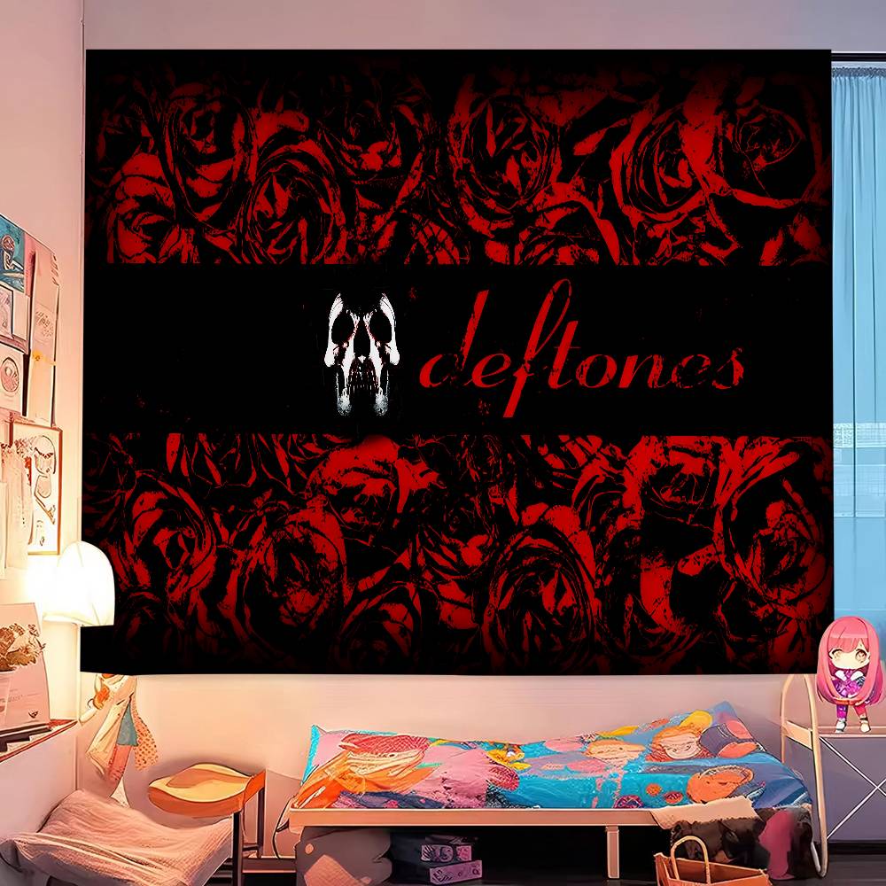 

Band DDeftones Music DIY Wall Tapestry For Living Room Home Dorm Decor Wall Art Decor 74x94cm(29x37in)