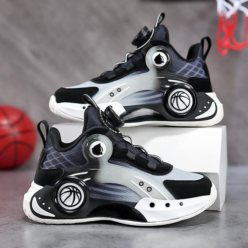 New Boys Spring Spring Autumn Children's Mesh Breathable Medium Older Boys Soft Sole Slow Shock Trend Running Sneakers