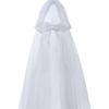 Clear Cape With Adjustable Hoods Comfortable Halloween Party Wear Foldable Costume Accessory Sheer Witches Costume