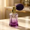 Curved Faceted Air‑Ball Perfume Bottle Glass Empty Perfume Container  Gift Giving