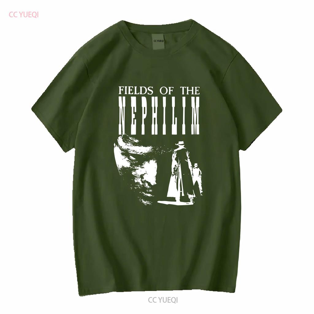 Fields of the Nephilim Black Cotton T Shirt Up To 5XL 5 Styles Long or Short Sleeves Vintage Washed Top For Everyday Wear