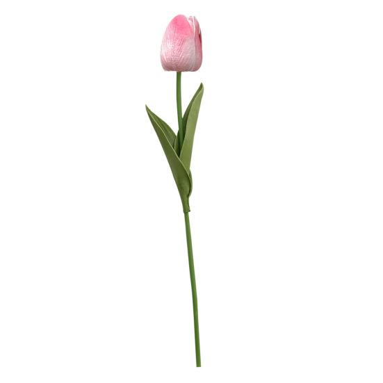 Artificial Tulip Realistic Fake Flower Branch Home Office Wedding Party Table Centerpiece Indoor Outdoor Faux Bloom Decoration